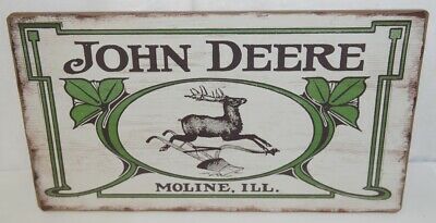 John Deere Vintage Logo Barn Wood Sign