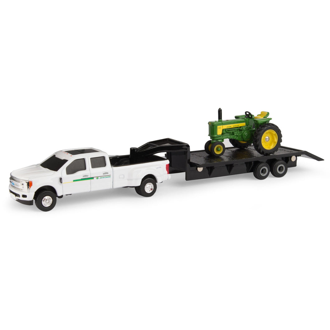 1/64 530 with F350 and Trailer Set